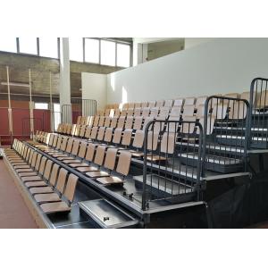 Buy cheap Mobile Wood Telescopic Gym Bleachers Motorized Retractable Stadium Seating from wholesalers