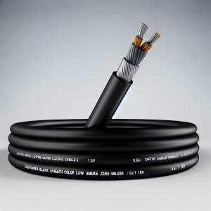 Buy cheap Customized Black Sheath Color Low Smoke Zero Halogen Cable with 0.6/1 KV Rate Voltage and Sample from wholesalers