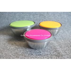 Buy cheap Customized Printing Single Wall Metal Salad Bowl With Airtight Lid from wholesalers