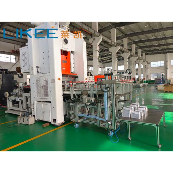 Quality ISO 26KW Automatic Aluminium Food Container Making Machine Mitsubishi PLC for sale
