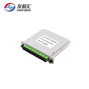 Buy cheap SC APC FTTH Cassette PLC Optic Splitter 1x8 G657A1 Fiber from wholesalers