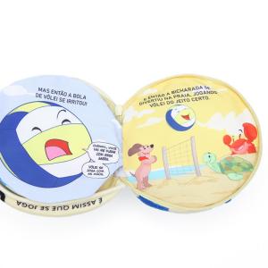 ODM Not Torn Plush Ball Book With Zipper Closure