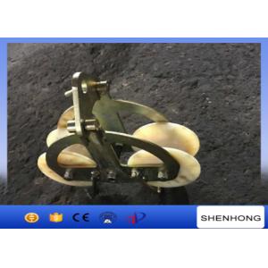 Buy cheap 25KN Tandem Sheaves Conductor Stringing Blocks With Nylon Wheel from wholesalers