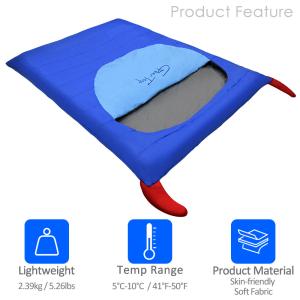 Buy cheap 210*160cm 190T Polyester Warm Sleeping Bags For Camping from wholesalers