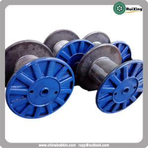 China Metal cable puller wire drum bobbin custom mild steel wire spool cable steel wire drum on sale