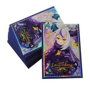 Buy cheap OPP Custom Printed Trading Card Sleeve Holographic Shining 66x91mm ISO from wholesalers