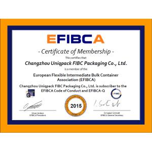 Uniqpack FIBC Packaging Co., Ltd. Certifications