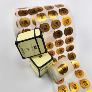 Buy cheap Embossing Custom Aromatherapy Candle Stickers CMYK  Personalized Label Printing product