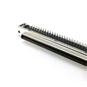 1.27mm Pitch PBT GF30 PCB Female Servo Connector Gold Plated CN Type Right Angle