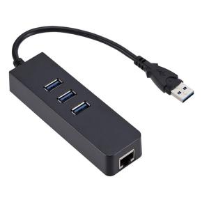 Buy cheap 2.4G Gigabit USB Ethernet Adapter For Macbook USB To Rj45 Converter 3 Ports 1000 Mbps from wholesalers