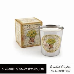 Buy cheap Beautiful Smelling Home Scents Candles , Aromatherapy Soy Candles Amber Fragrance from wholesalers