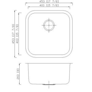 Buy cheap Rectangular Single Bowl Kitchen Sink With Brushed - Satin Finish Surface from wholesalers