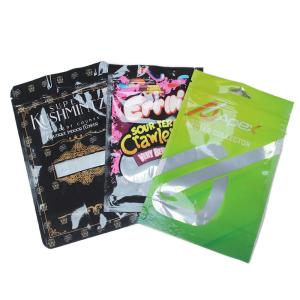 Buy cheap Customizable Mylar Bag With Display Window Black Pouch Food Bag from wholesalers