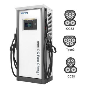 Smart Ev Car Charging Station Type 1/2 with 60KW Output Power and High Frequency