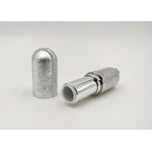 3.5g Silver Color Shiny Empty Lipstick Tubes , Lipstick Tube Packaging Logo