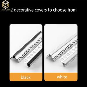 Extruded Plasterboard Aluminium Led Strip Profile For Modern Lighting 16mm