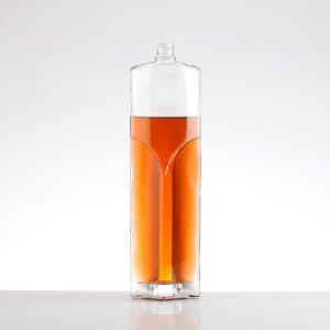 Buy cheap 750ml Round Clear Frosted Vodka Specialty Wine Bottles with Stopper Beverage Industry from wholesalers