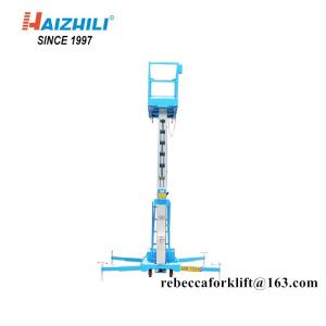 Buy cheap Small lift table 100kg 9 m single mast aluminum lift platform with CE certification from wholesalers