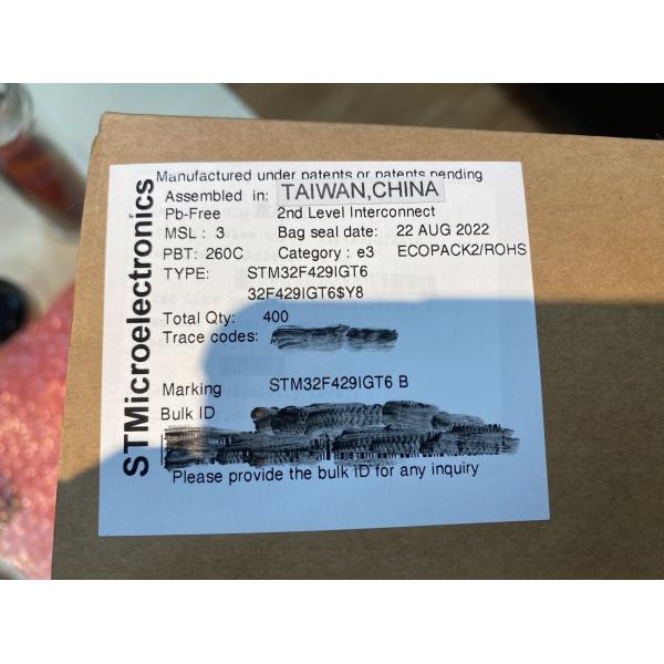 Quality STM32F429IGT6  LQFP176  SMDIntegrated Circuits MCU Controller Microcontrol for sale