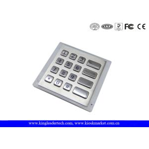 Panel - Mount Backlit Metal Keypad , customizable waterproof keypad dust - proof