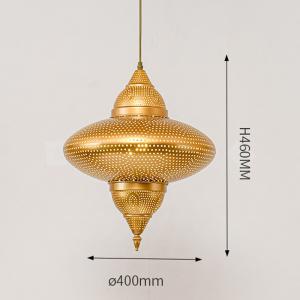 Southeast Asian Unique Copper Hanging Light For Bathroom Large Sizes
