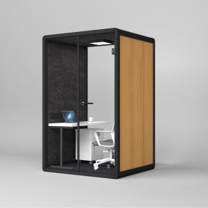 Buy cheap Solo Movable Office Pod Modular Sound Proof Glass Cabin Compact product