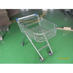 Buy cheap Retail Supermarket Shopping Trolley Cart with customized logo and 5 inch swivel flat casters from wholesalers