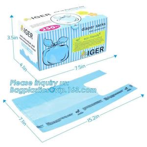 Buy cheap Disposable Diaper Bags, Nappy Sacks with Lavender Scent for Baby, Perfumed Plastic Diaper Sacks, Printed Nappy Sacks On from wholesalers