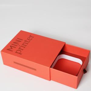 Buy cheap Custom Printed Cardboard Drawer Box Packaging With Embossing Logo And EVA Insert from wholesalers