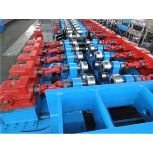 Cr12 C Purlin Roll Forming Machine , Corrugated Iron Sheet Making Machine 550mm