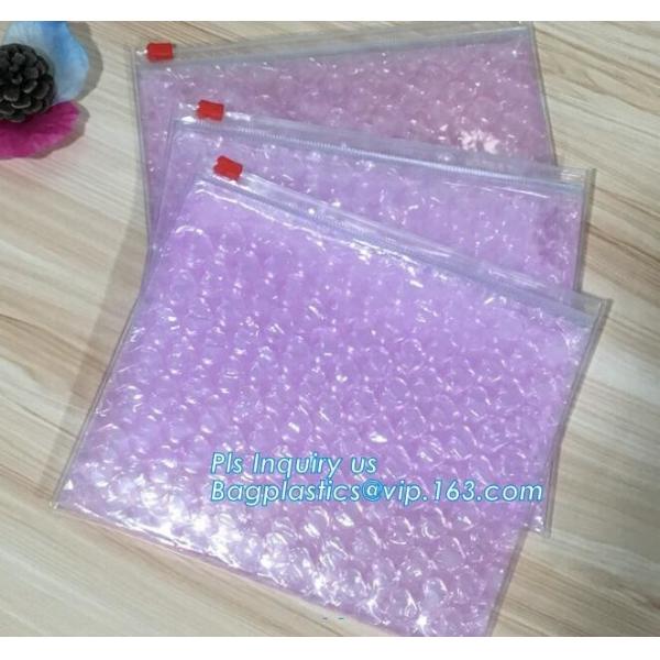 Buy cheap Customized Slider bubble bag, OEM Factory Price With custom Bubble Zip lockkk packaing bag, Reusable Packing Bubble Packing from wholesalers