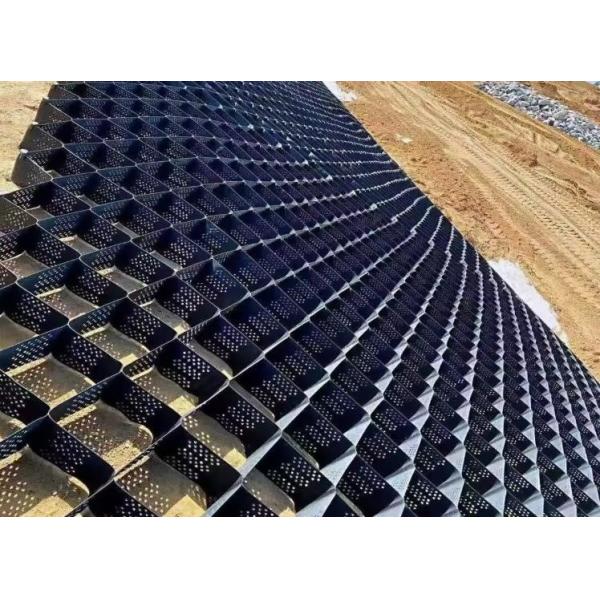 Quality ASTM Standard Geocell For Road Construction with 445mm Welding Space and 1.5mm Thickness for sale