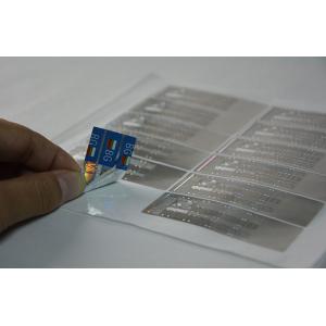 Watermark Certificate Custom Hologram Stickers With Printed Pattern