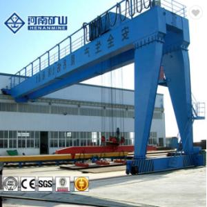 Buy cheap Double Beams Mobile Rail Semi Goliath Crane With 20m Span from wholesalers