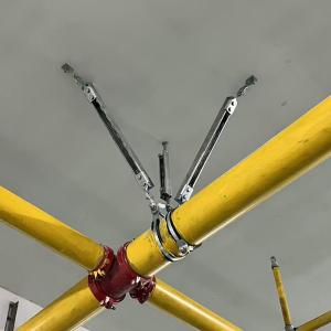 Buy cheap Silver Pipe 4 Way Seismic Bracing With Bolted Installation Method OEM/ODM Options And Easy To Install from wholesalers