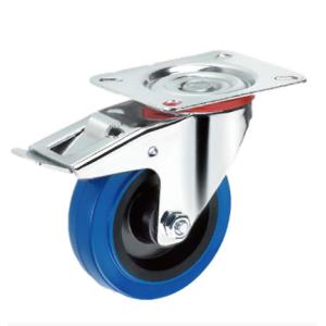 Buy cheap 6 Inch Locking Caster Wheels Rubber Castors Industrial Casters 160mm from wholesalers