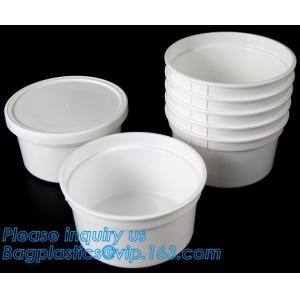 Buy cheap Pp Round disposable cheap high quality plastic bowl with lid,disposable package PP new plastic salad food bowl with seal from wholesalers