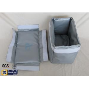 Buy cheap Insulation Jacket 250℃ Grey Fiberglass Fabric Removable Blanket from wholesalers