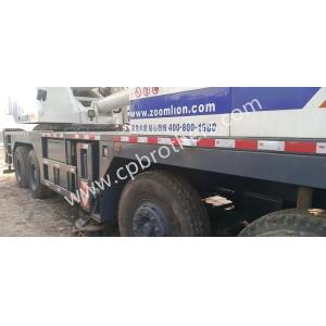 Buy cheap 2010 Zoomlion 50ton Used Truck Crane for Hydraulic Construction Machinery in White from wholesalers