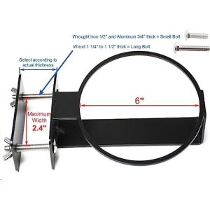 Buy cheap Wall Mount Flower Pot Brackets for Balcony 5mm Thickness Hanger Hook Ring Bracket from wholesalers