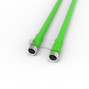 Buy cheap Factory Sales Industrial Circular Cable Green Electrical Wire M8 Ip67 Waterproof 4 Pin Connector from wholesalers