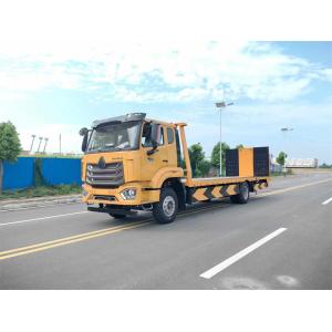 Buy cheap 6 Wheels Sinotruck Howo Wrrcker Bed Winch Support Excavator Loading Road Rescue Truck from wholesalers