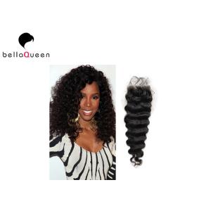Buy cheap Unprocessed Curly Brazilian Lace Closure No Shedding And No Tangle from wholesalers