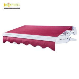 Hyperbolic arm telescopic awning, strong arms support awning