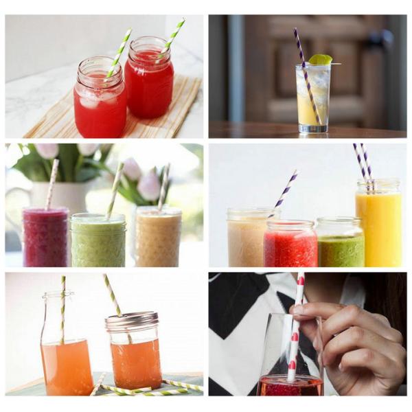 Eco - friendly 100% Safe 15MM 60GSM MG Kraft Paper Roll For 6MM Straws