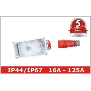 IP67 Industrial Mechanical Interlocked Switch Sockets CEE Power Outlet