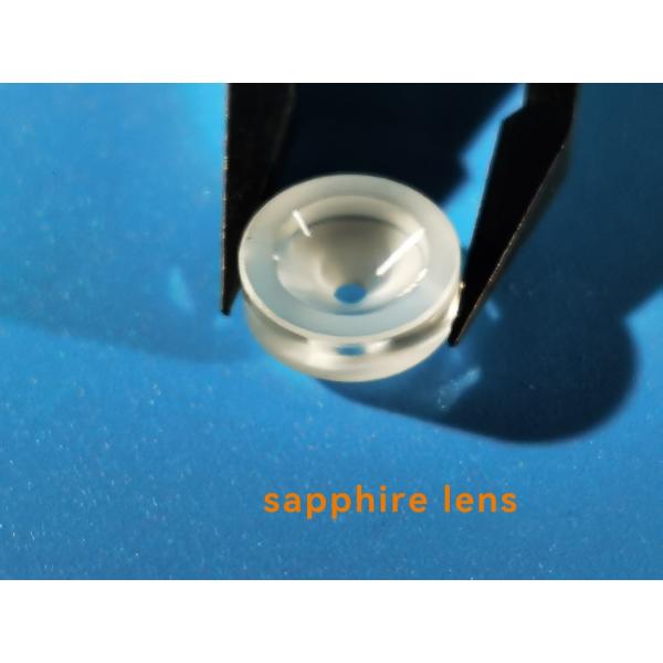Buy cheap Fan Shaped Polished / Unpolished Sapphire Lens Glasses Al2O3 Single Crystal from wholesalers