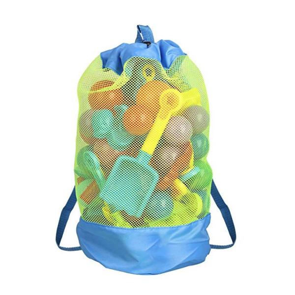 Quality Beach Tote Nylon Medium Mesh Drawstring Bags Swimming Clear Transparant for sale