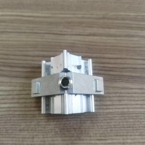 Buy cheap 45 Degree Connecting Sliding Window And Door Connector Aluminium Window Corner With Squre Hole from wholesalers