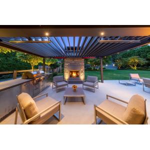 Buy cheap Louver Roof Gazebo Garden Bioclimatic Aluminum Pergola Anodic Oxidation from wholesalers